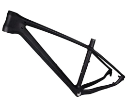 OKUOKA Spares OKUOKA Bike Front Suspension Bike Frames T800 Carbon fiber mountain bike frame MIB lightweight bike Compatible with quick release 27.5ER (Color : Black, Size : 27.5x15in)