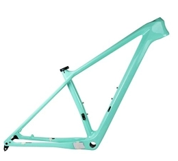 PPLAS Mountain Bike Frames PPLAS 2021 New Carbon MTB Frame 27.5er 29er Carbon Mountain Bike Frame 148x12mm or 142 * 12mm MTB Bicycle Frames (Color : Mint Green Color, Size : 15in Glossy 142x12)