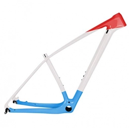 PPLAS Mountain Bike Frames PPLAS T1000 Full Carbon MTB Frame 27.5er 29er Ultralight Mountain Bike Carbon Frame PF30 Size 15 / 17 / 19 / 21" (Color : Blue Glossy, Size : 29er 15inch)