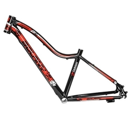 QDY Spares QDY-26 inch Aluminum Alloy Mountain Bike Frame Women's Bicycle Parts Cycling Bike Accessories, black red