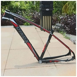 QHIYRZE Mountain Bike Frames QHIYRZE Aluminum Alloy Disc Brake Mountain Bike Frame 27.5er Hardtail MTB Frame 135mm Quick Release Bicycle Frame 17'' BSA68, For 27.5 Inch Wheel (Color : Red, Size : 27.5 * 17'')