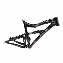 SOLIS Mountain Bike Frames SOLIS Tephra 5.5 Dual Suspension MTB frameset & Shock, Black, 16" / Small