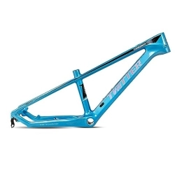 TANGIST Mountain Bike Frames TANGIST BMX Cycling Frame 10.5" / 20″ XC Cross Country Bicycle Frame Full Carbon Fiber Bike Frame Mountain Bicycle Frame Quick Release Disc Brake (Color : Blue, Size : 10.5X20inch)