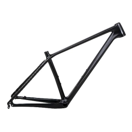 TANGIST Mountain Bike Frames TANGIST Carbon Fiber Frame Mountain Bike Frame 27.5in 29in XC Cross Country Bicycle Frame Hidden Disc Brake Mount All Black Without Label (Color : Matte, Size : 17X27.5inch)