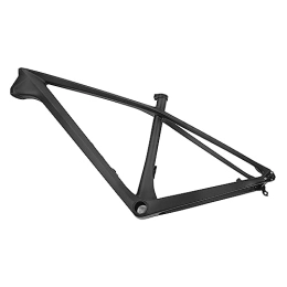 Tbest Mountain Bike Frames Tbest Bike Frame, Bicycle Frameset Bike Fork Mount Adapter 27.5er Internal Routing Cable 17in Full Carbon Hardtail Bicycle Frame Quick Release 142x12 Rear Thru Axle for Mountain Road Bike