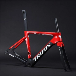 Xiaolizi Spares Xiaolizi 2020 Red X8y T800 / T1000 bicycle road carbon fiber frame broken wind 700C mountain frame outdoor riding equipment-48CM, 51CM, 54CM, 56CM, Red, 56cm