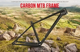 Yiwangtong Trade Mountain Bike Frames Yiwangtong Trade no decals mountain bike carbon fiber frame (quick release, 27.5'')