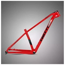 YOJOLO Mountain Bike Frames YOJOLO Carbon MTB Frame 27.5er 29 Inch Mountain Bike Frame Disc Brake Bicycle Frame 15'' / 17'' / 19'' Tapered Headset BB92 Frame Thru Axle 12x148mm Boost, for XC Cyclocross (Color : Red, Size : 29x19'')