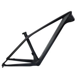 ZFF Spares ZFF 15'' / 17'' MTB Frame Carbon Fiber 27.5 Mountain Bike Frame Thru Axle 12 * 142mm Disc Brake Internal Routing (Color : Matte Black, Size : 15'')