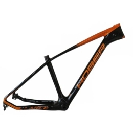 ZFF Spares ZFF 15'' 17'' MTB Frame Carbon Fiber 27.5er Mountain Bike Frame Disc Brake Thru Axle 12 * 142mm XC Frame High Strength Internal Routing 1180g (Color : Orange, Size : 27.5 * 17'')