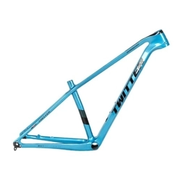 ZFF Mountain Bike Frames ZFF Mountain Bike Frame Carbon Fiber 15'' / 17'' / 19'' MTB Frame Thru Axle 12 * 148mm Boost Disc Brake XC Frame Internal Routing For 27.5 29er Wheels (Color : Blue, Size : 17'')