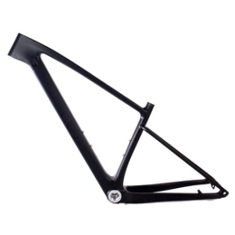 ZFF Mountain Bike Frames ZFF MTB Frame Carbon Fiber 15'' / 17'' / 19'' Mountain Bike Frame Thru Axle 12 * 142 / 148mm Disc Brake Internal Routing For 29er Wheel Ultra-light (Color : Svart, Size : 15'')