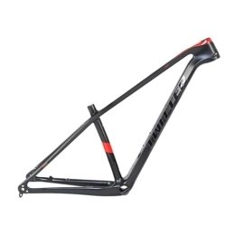 ZFF Mountain Bike Frames ZFF MTB Frame Carbon Fiber 15'' / 17'' / 19'' Thru Axle 12 * 148mm Boost Mountain Bike Frame Disc Brake XC Frame Internal Routing For 27.5 29er Wheels (Color : Svart, Size : 15'')