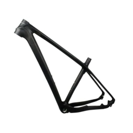 ZFF Spares ZFF MTB Frame Carbon Fiber 16.5'' / 19'' / 21'' 29er Mountain Bike Frame Disc Brake QR 135mm Internal Routing Frame Ultralight (Color : Matte Black, Size : 16.5'')