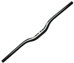 FukkeR Mountain Bike Handlebar 31.8mm Riser Handlebar Carbon Fiber MTB Bicycle Bars 580 / 600 / 620 / 640 / 660 / 680 / 700 / 720 / 740 / 760mm Extra Long 22.2mm end diameter Handlebars for DH XC AM (Color : Black, Size : 660mm)