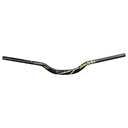 ACEACE Spares Bicycle Handlebar Mountain Bike Swallow-shaped Handle Bar XM MTB Riser Handlebar 11 Degree Backsweep Rise 55mm 31.8 * 785mm (Color : Black Green)