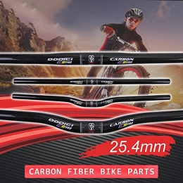 Pncc Mountain Bike Handlebar Carbon Handlebar for Foldable Bicycle, Lightweight Handlebar 25.4Mm Mountain Bike Handlebar Bicycle Parts MTB Modified Handlebar, Rise, 600mm