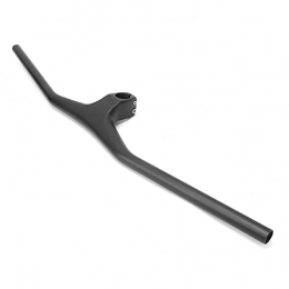 Carbon Integrated Bicycle Handlebar, Comfortable Efficient Riding Integrated Carbon Handlebar with Integrated Design for Excellent Mountain Riding Experience
