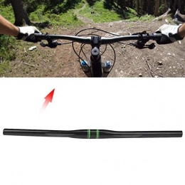 DAUERHAFT durable Carbon Fiber Handlebar Part Quality Ultralight Carbon Fiber Mountain Bike Handlebar robust(Straight green label 660 * 31.8mm)
