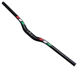FukkeR Spares Extra Long 580 / 600 / 620 / 640 / 660 / 680 / 700 / 720 / 740 / 760mm Carbon Fiber MTB Riser Handlebar 31.8mm Bicycle Bars 22.2mm end diameter Handlebars for BMX DH XC (Color : Black, Size : 600mm)