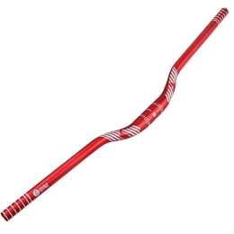 FIFTY-FIFTY Spares FIFTY-FIFTY Mountain Bike Riser Handlebar, Aluminum Alloy MTB Handlebar, 31.8mm Diameter, 780mm Wide Bicycle Bar (Red, 35mm Rise)