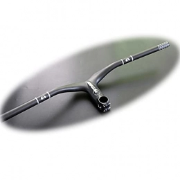 GRTE Spares GRTE T800 Carbon Fibre Integral Handlebar, Mountain Bike Straight / Swallow Handlebar with Stem, 31.8 / 25.4 X 600-720MM, 28.6MM / straight, 100 * 700