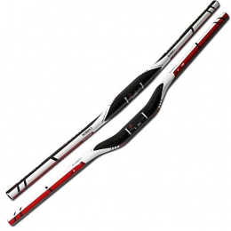 GZSC Spares GZSC Handlebar Mountain Bike 3K Full Carbon Fibre Bicycle Handlebar Carbon Bend Bar MTB Lightest 31.8 * 600-760mm Cycling Racing (Color : Red, Size : Rise 700mm)