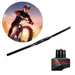 HAMHIN Full Carbon Fiber High Strength Bicycle Handlebar - Handlebar Flat Pole Handlebar - Bowbar Bicycle Handlebar - 720mm