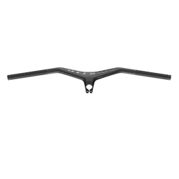 IGERCN Integrated Bicycle Handlebar, carbon handlebar MTB Full Carbon 60/70/80/90/100/110mm Fibre Bicycle Handlebar And Stem Integratived angle 25 (Color : Black, Size : 740x80mm)