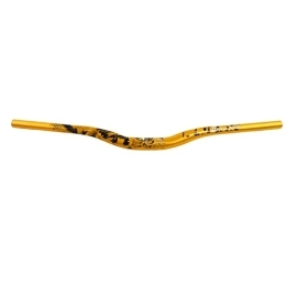 Keenso Mountain Bike Handlebar Keenso 31.8mm / 1.25in Bike Riser Handlebar, Mountain Bike Handlebars for Round, Moutain Bike(Yellow) Bicycles and Spare Parts