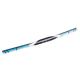LQCHH Blue 3K carbon fibre mountain bike handlebars bicycle knight flat bar MTB handlebar 31.8 mm (colour: flat handlebar 640 mm)
