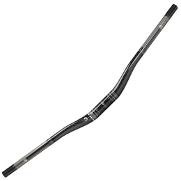 FukkeR Spares Mountain Bike Riser Handlebars 1-1 / 4 inch / 31.8 Length 29.5 / 32.2inches / 750mm 820mm Carbon Fiber Bicycle Bars Just Fits 31.8mm Bike Stems Rise 15mm 25mm (Color : Black Glossy-750mm, Size : 15mm)
