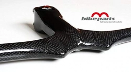 m-bikeparts Feathery Carbon Spares Mountainbike Handlebar with Stem, - MTV Carbon 620 x 110 mm 254g.