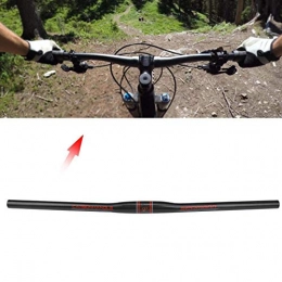 Omabeta Mountain Bike Handlebar Omabeta Handlebar, Carbon Fiber Handlebar Accessory Exquisite Workmanship High Strength Durable for Training Competition for Trail Riding(Straight red label 700 * 31.8mm)