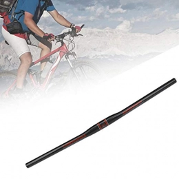 Pwshymi exquisite workmanship Quality Ultralight Carbon Fiber Mountain Bike Handlebar Carbon Fiber(Straight red label 700 * 31.8mm)