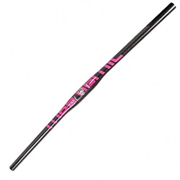 T&SHY Spares T&SHY Mountain Bike Carbon Fiber Handlebar, MTB T800 Full Carbon Straight Handle Swallow Handle 3K Glossy Bicycle Parts Pink 31.8 * 680 / 700 / 720MM, B, 700MM