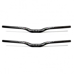T&SHY Mountain Bike Handlebar T&SHY Mountain Bike Carbon Fiber Handlebars, MTB T800 Full Carbon Fiber Riser Bar 3K Glossy Straight Handle Swallow-Shaped Bicycle Accessories 31.8 * 720mm, Swallow