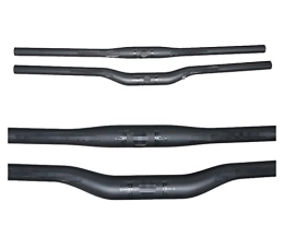 UNIDRO Spares UNIDRO durable Bike Handlebar Fit For MTB Handlebar Rise Flat Bar Bike Parts Black Matte UD Carbon Fiber Bicycle Handlebars 31.8mm Wearable (Color : Riser 700mm)