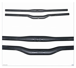 UNIDRO Spares UNIDRO durable Matte Black Carbon Fiber Fit For MTB Bicycle Handlebar 31.8mm Mountain Bike Riser / Flat Handlebar Black Glossy Wearable (Color : Rise Handlebar 640mm)