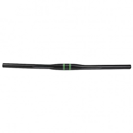 Wiuderty Mountain Bike Handlebar Wiuderty Handlebar, Exquisite Workmanship wear-resistant Carbon Fiber Handlebar Part High robustness for Training Competition(Straight green label 660 * 31.8mm)