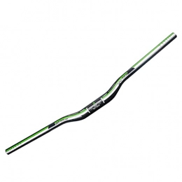 WJNY Spares WJNY Bicycle Handlebars Full Carbon Fiber 3K Green Gloss Multi-Size Swallow / Straight Handlebars, 31.88mm Clamp Diameter for Bicycle Accessories Swallow handle-700mm