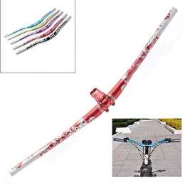 Yajun Spares Yajun Mountain Bike Handlebars MTB Speed Down Off-road Extended Swallow-shaped 720MM / 780MM for Cycling Racing, Red, 720mm