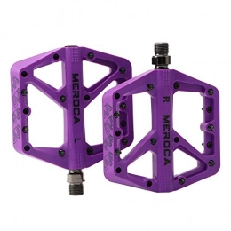 NA Mountain Bike Pedal #N / A Mountain Bike Pedals MTB Pedals Bicycle Flat Pedals 9 / 16" Sealed Bearing Lightweight Platform for Road Mountain BMX MTB Bike, High Performance - Purple