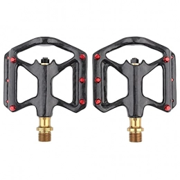 01 02 015 Mountain Bike Pedal 01 02 015 1Pair Durable Mountain Road Cycling Bike 3 Bearing Self‑Locking Pedal With 9 / 16" Spindle, Lightweight Flat Aluminum Alloy Non-Slip Pedals, Bicycle Equipment Platform