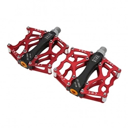 01 02 015 Mountain Bike Pedal 01 02 015 Bicycle Platform Pedals, 1 Pair High Strength Bike Flat Pedals Aluminum Alloy for Road Mountain Bike