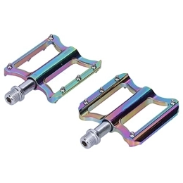 01 02 015 Mountain Bike Pedal 01 02 015 Colorful Bicycle Foot Pedal, Wear Resistant Non Slip Durable Mountain Bike Pedal for Cycling
