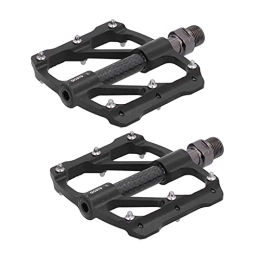 01 02 015 Mountain Bike Pedal 01 02 015 Mountain Bike Pedals, Bike Pedals Wear Resistant CNC Aluminum Alloy Durable Labor Saving for Road Mountain Bike for Bicycle Maintenance(black)