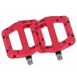 01 02 015 Mountain Bike Pedal 01 02 015 Mountain Bike Pedals, Rose Red Nylon Fiber Bike Pedals for Outdoor