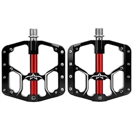 RiToEasysports Spares 1 Pair Bike Pedal, Aluminum Alloy 3 Bearing Platform Mountain Bicycle Pedals for Mountain Road Bicycle BMX Bicycles And Spare Parts