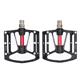 Beenle-Icey Spares 1 Pair Bike Pedals Aluminum Alloy CNC Bearing Mountain Bike Pedals Shock Absorption for Mountain And Road (black)